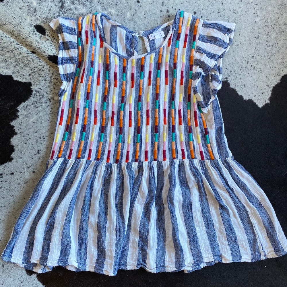 THML Embroidered stripped Blouse